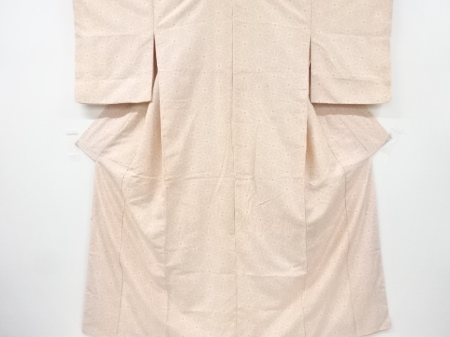 JAPANESE KIMONO / ANTIQUE KIMONO / SILK / TSUMUGI / WOVEN ASANOHA